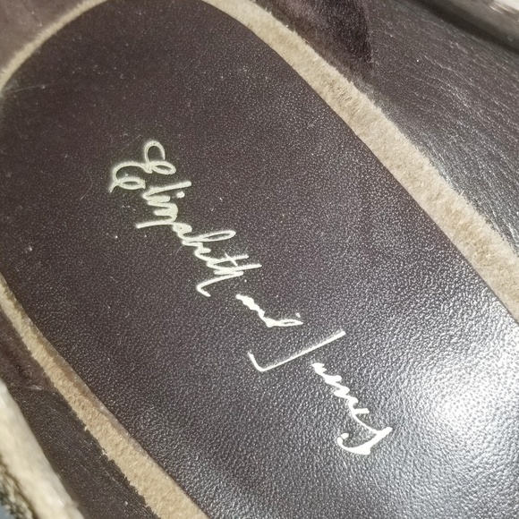 Elizabeth and James Light Brown Suede Wedges Size9 - Picture 5 of 7